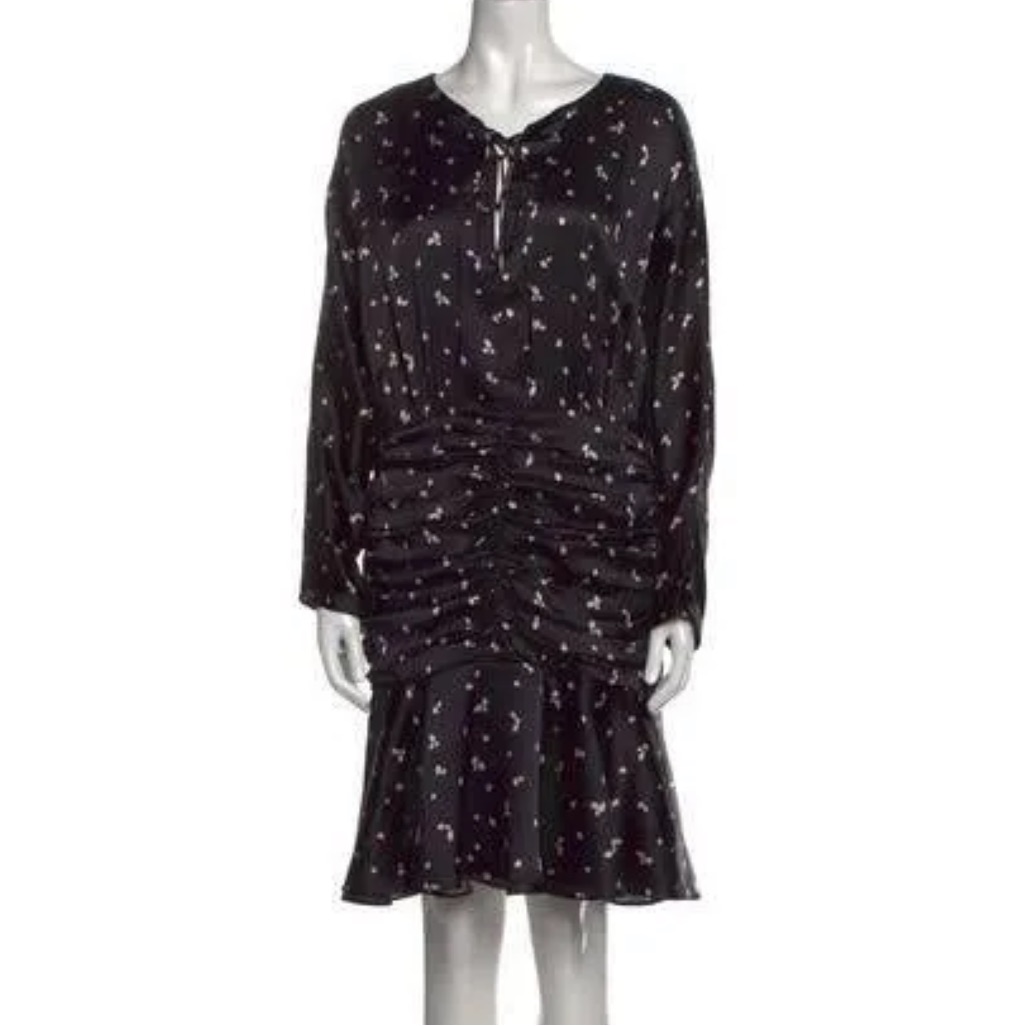 Silvia Tcherassi Silk Knee-Length Dress Size S